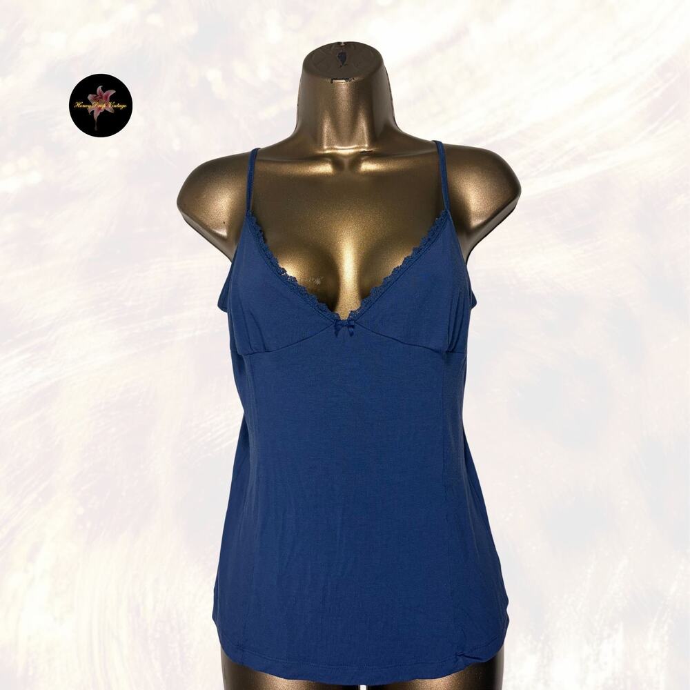 Old Navy Intimates Navy Blue Lace Trim Cami
